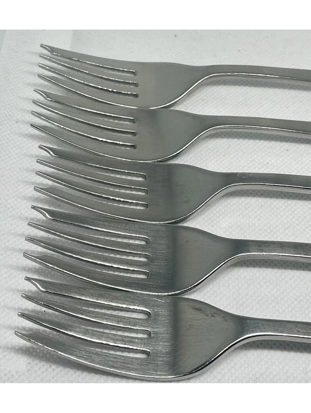 (5) Lyon New Charm Stainless Salad Fork Lot ~ 7”